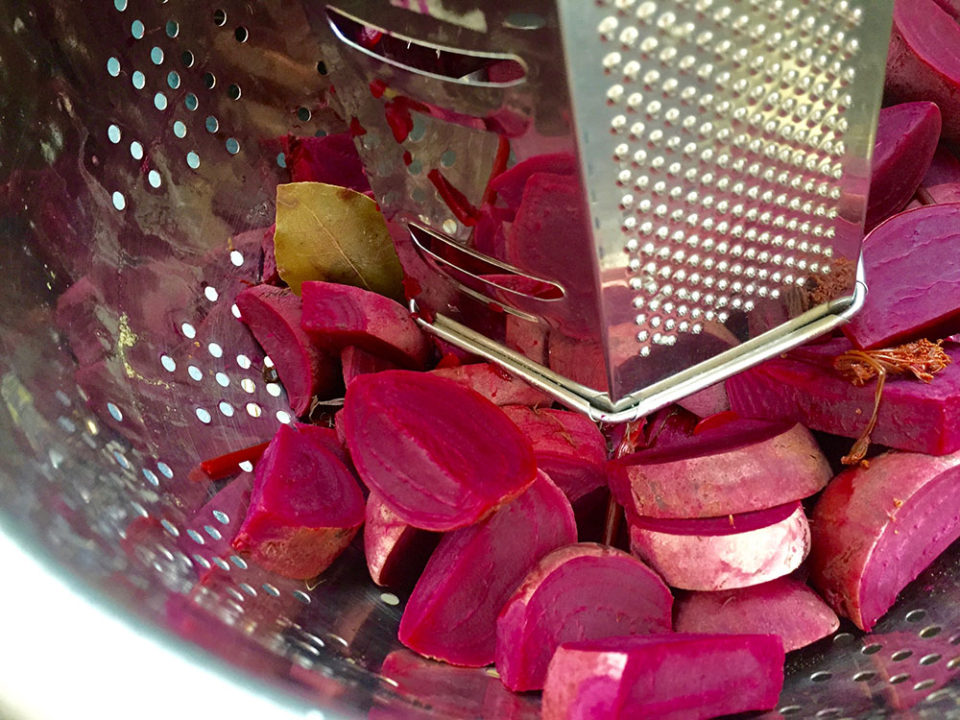 Beets ready for salad