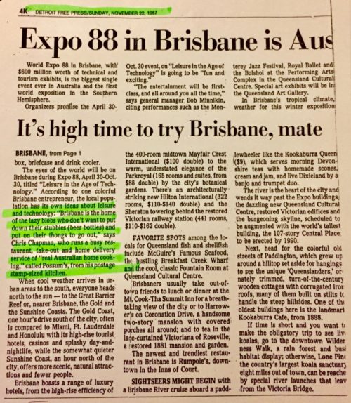 Expo 88 Brisbane ready